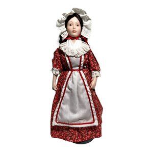 Alice New Jersey Franklin Heirloom Doll Little Maids 13 Colonies Porcelain 1984